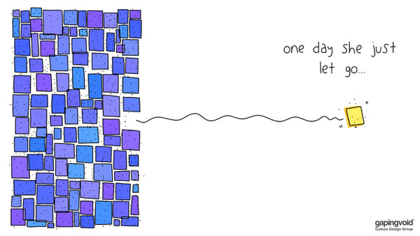 one day she just let go...