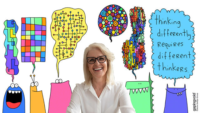 Differnt Thinkers Thinking Differently Requires Different Thinkers – Gapingvoid Virtual ...
